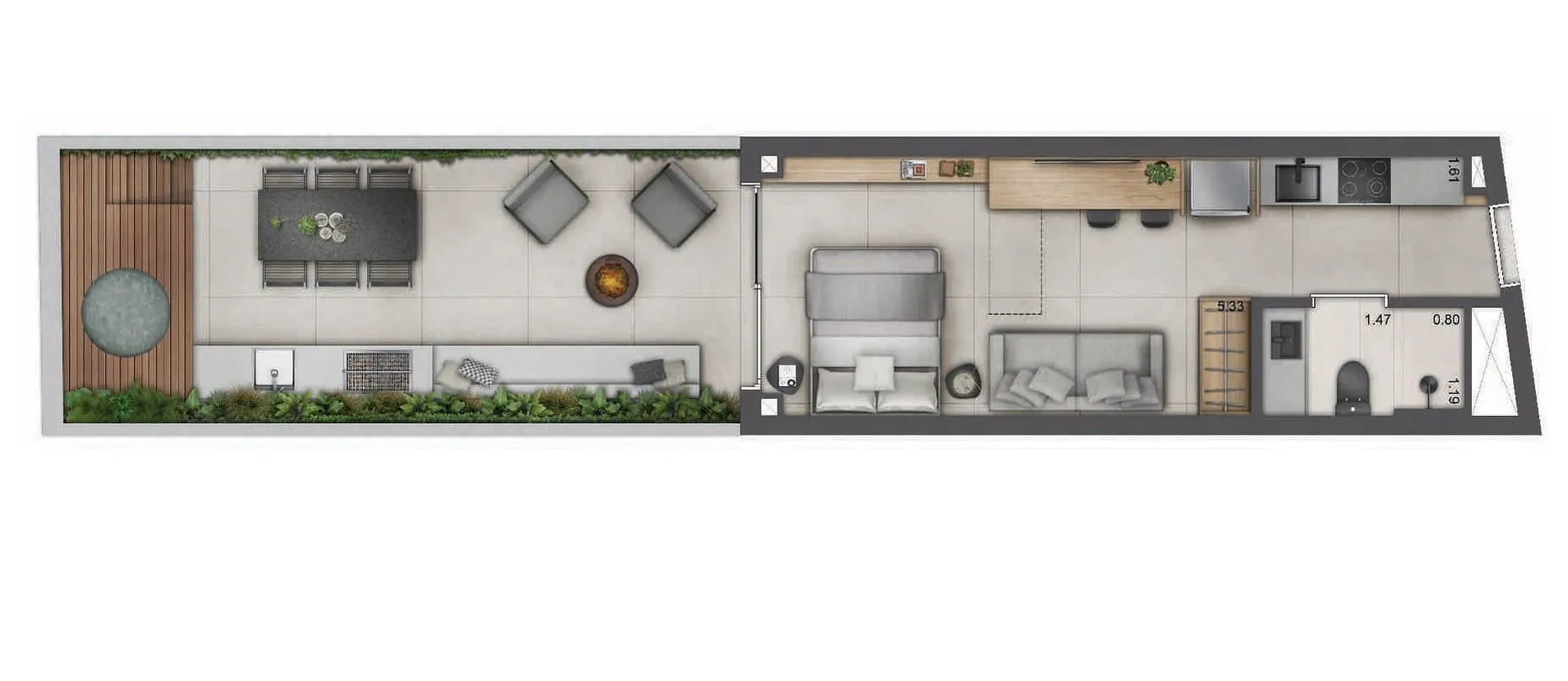 Imagem Apartamento 1 dormitório próximo ao Colégio Farroupilha