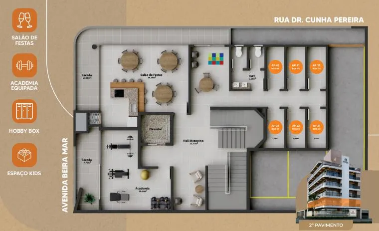 Imagem Cobertura para Venda em Matinhos, Balneario Gaivotas, 3 dormitórios, 3 suítes, 4 banheiros, 2 vagas