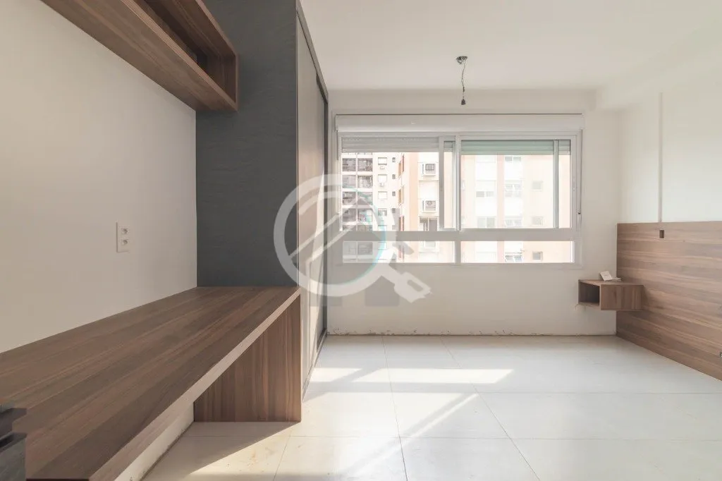 Imagem Apartamento Studio com 27m² totalmente mobiliado e equipado, pronto para morar, decoração moderna...