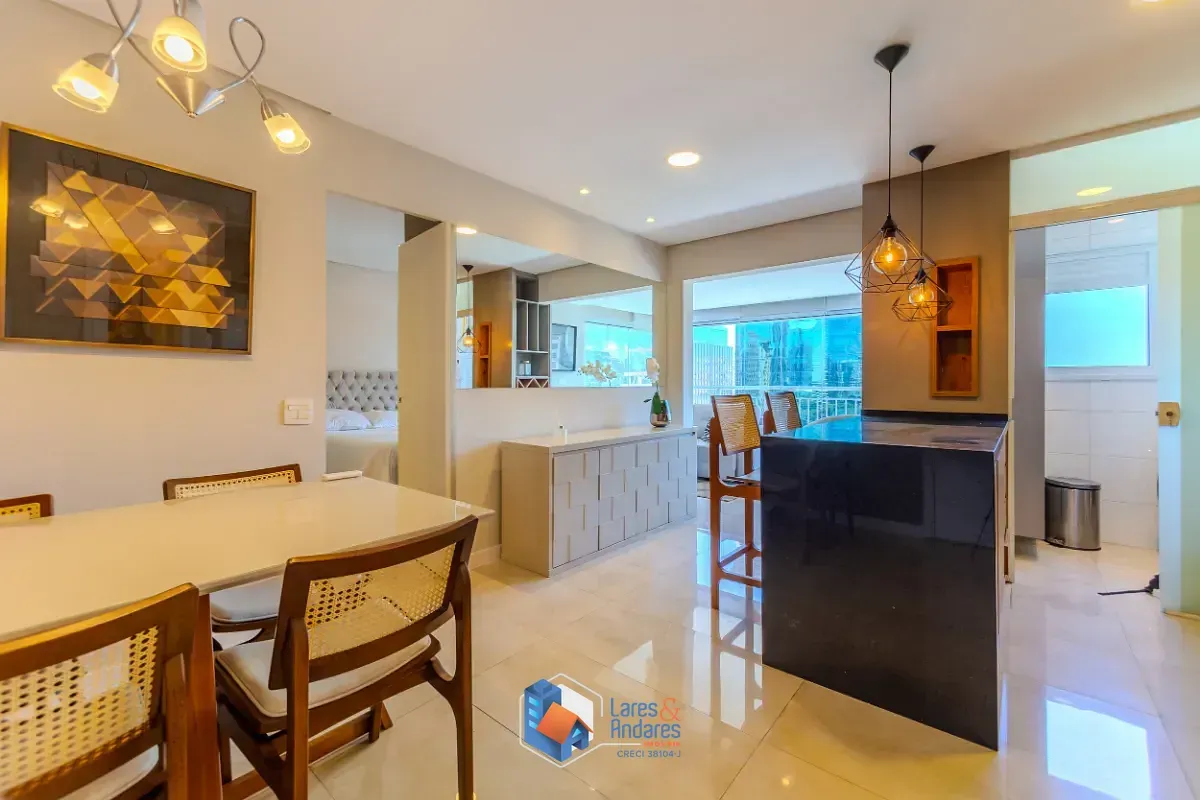 Foto do imóvel Apartamento para venda em Vila Olímpia com 1 quarto, sendo 1 suíte, 54m² em Avenida Presidente Juscelino Kubitschek
