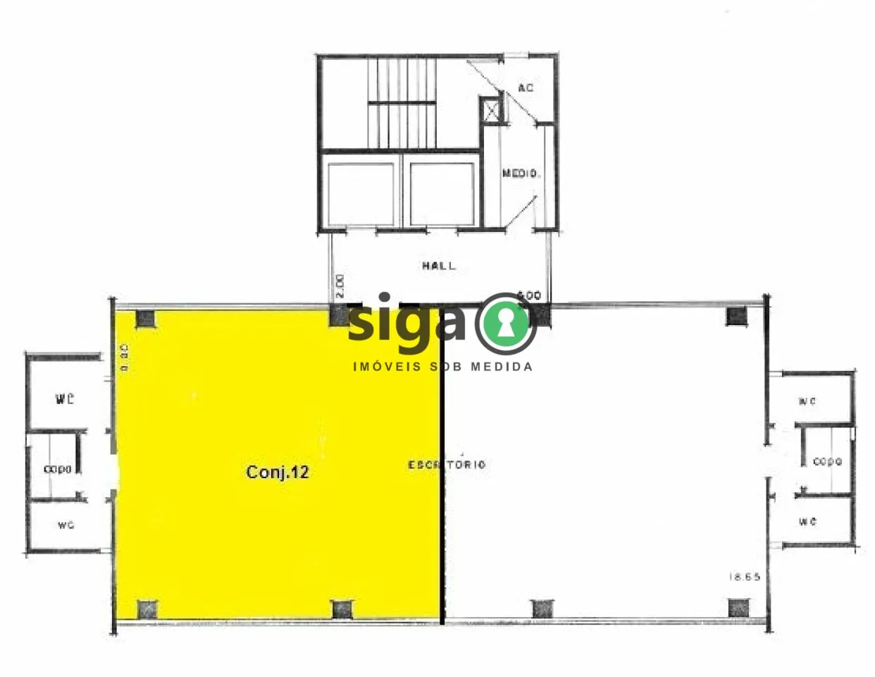 Imagem Sala Comercial para Locação - 98m² - Berrini / Brooklin - São Paulo/SP