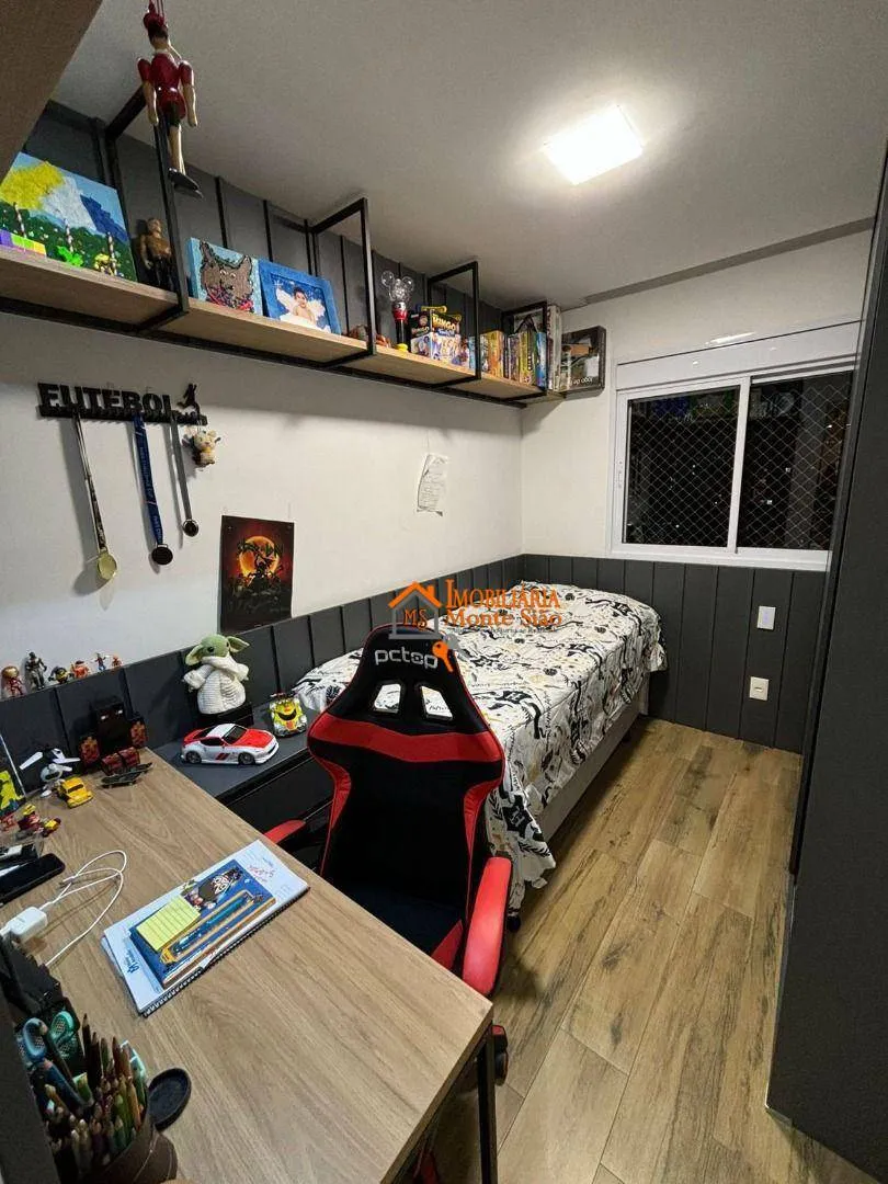 Imagem Apartamento à venda com 106m², com 3 quartos, 1 suíte, 2 vagas, varanda gourmet e fino acabamento, Jardim Flor da Montanha, Guarulhos, S