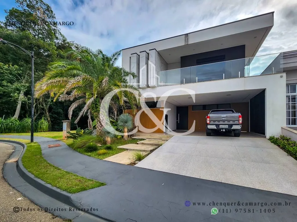 Imagem Casa à venda no Brisas da Mata Jundiaí, 283m², elevador, 3 suítes e piscina aquecida