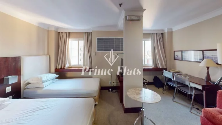 Imagem Flat disponível para locação no Transamérica Prime International Plaza, com 29m², 1 dormitório e 1 vaga