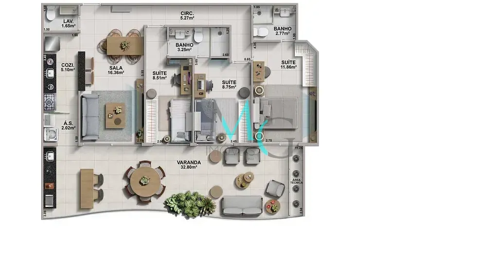 Imagem Apartamento à venda 3 Quartos 3 Suites 2 Vagas 98.35M² Recreio dos Bandeirantes Rio de Janeiro - RJ | Ondara