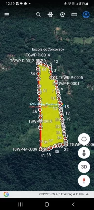 Imagem sitio com grande área no Bairro corcovado