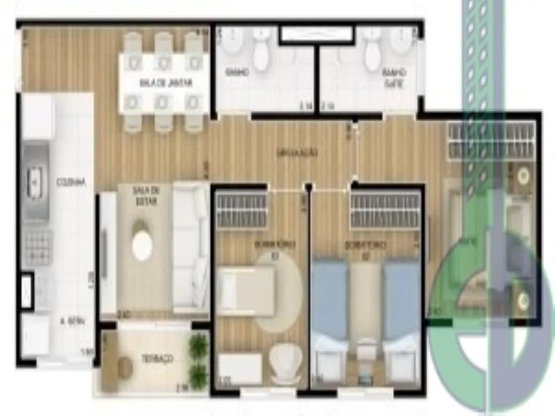 Imagem Residencial Inspire Mauá SP, comprar apartamento com 3 quartos em Maua SP