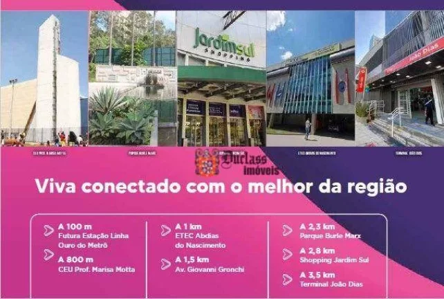 Imagem Apartamento com 2 dormitórios à venda, 37 m² por R$ 252.600,00 - Paraíso do Morumbi - São Paulo/SP