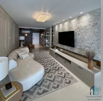 Imagem Apartamento Frente Mar, Semi mobiliado, 04 suítes, 04 vagas, Meia Praia em Itapema - SC