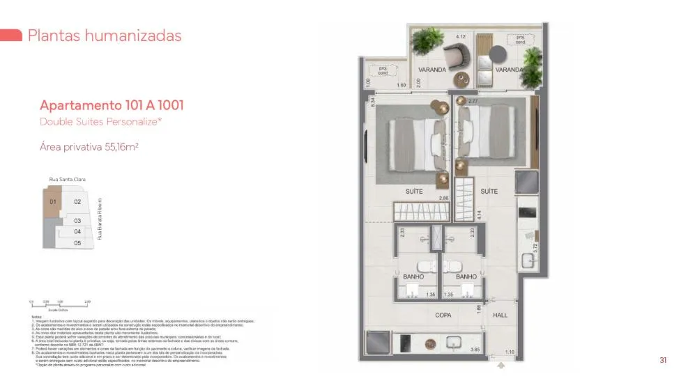Imagem Lis Copacabana - Studio | Rua Santa Clara, Copacabana