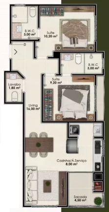 Imagem Horizon Beach - Residencial - Apartamento à venda no bairro Várzea - Itapema/SC