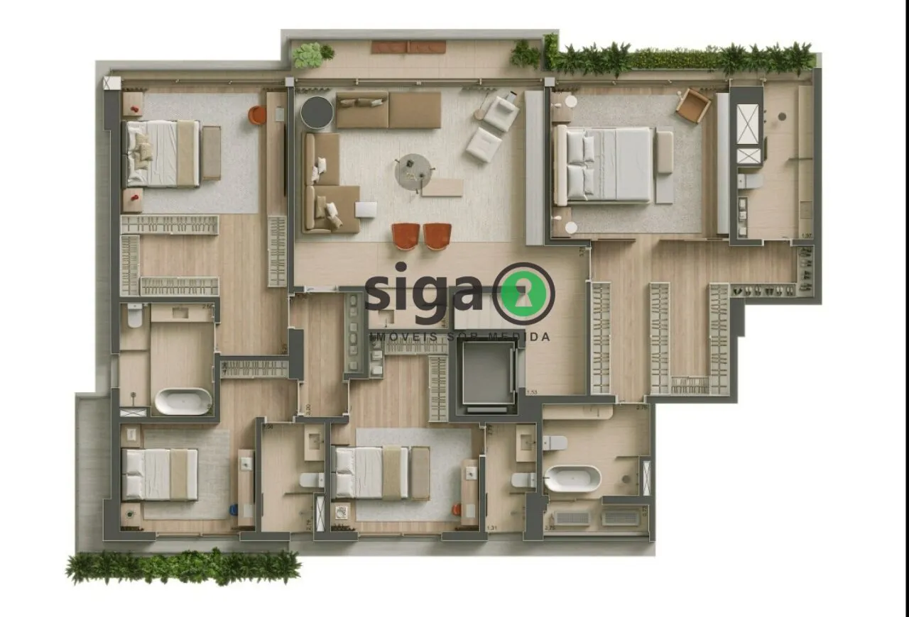 Imagem Cobertura Duplex para venda no Itaim com 04 suítes, São Paulo - SP