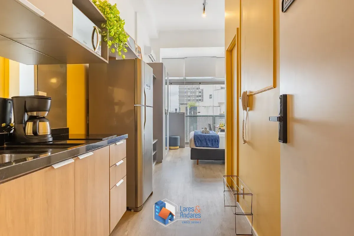 Imagem Studio para venda e locação em Moema com 1 quarto, 27m²