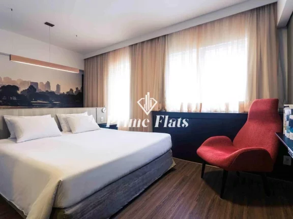 Imagem Flat disponível para venda no Mercure São Paulo Bela Vista, com 28m², 1 dormitório e 1 vaga de garagem