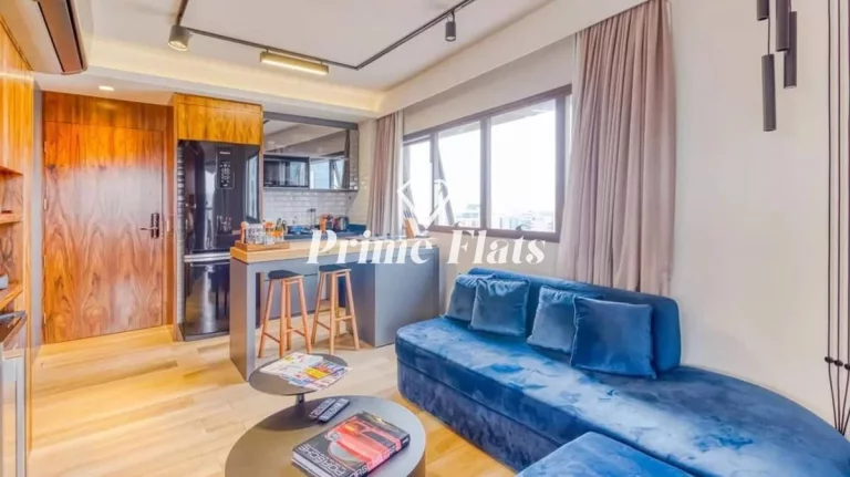 Imagem Flat disponível para locação no Cyrela by Pininfarina no Itaim Bibi, com 49m², 1 dormitório e 1 vaga