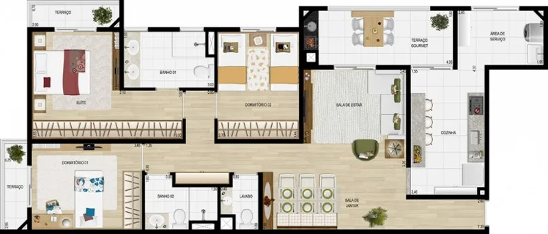 Imagem Edifício Lisianto em Mauá SP, apartamento 3 quartos Mauá SP, apartamento pronto em Mauá SP