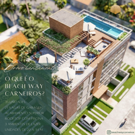 Apartamento com 1 Quarto à Venda, 22 m² em Praia dos Carneiros - Tamandaré