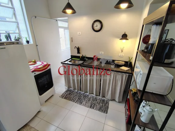Imagem 01 DORMITÓRIO, R$410.00,00, COZINHA AMERICANA,BOQUEIRÃO, LOCALIZADO À 1 QUADRA DA PRAIA EM SANTOS E COM 01 VAGA DE GARAGEM