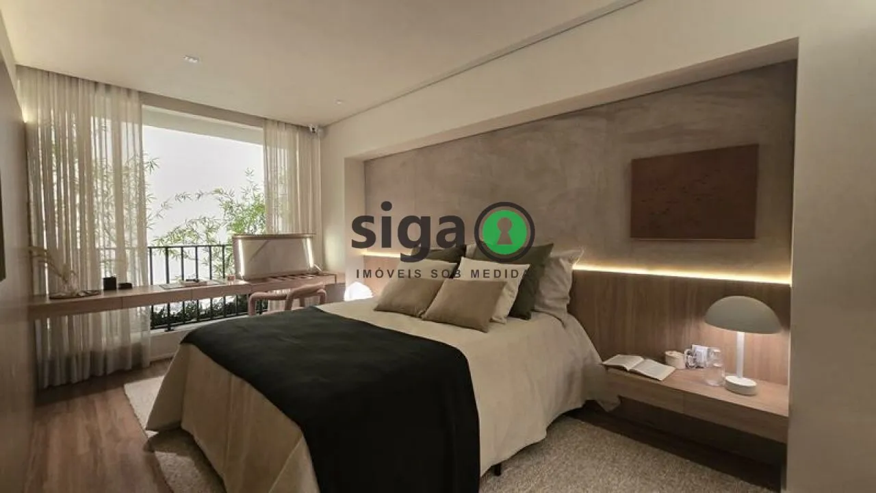 Imagem Apartamento 130 m² no Brooklin, 3 suítes, varanda gourmet, quadra de tênis e lazer completo