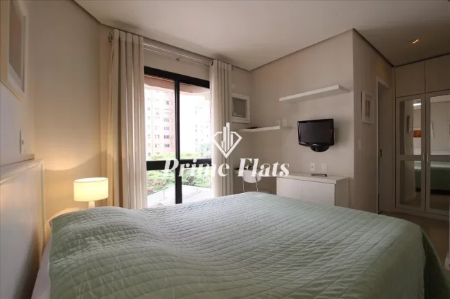 Imagem Flat disponível para locação no Condomínio Tiffany Residence, com 45m², 1 dormitório e 1 vaga de garagem