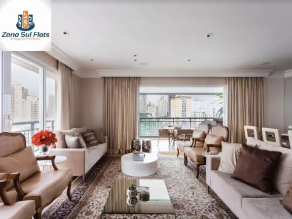 Imagem Apartamento Alto padrão à Venda No Itaim Bibi Com 4 Suítes e 5 vagas - 1 Por Andar