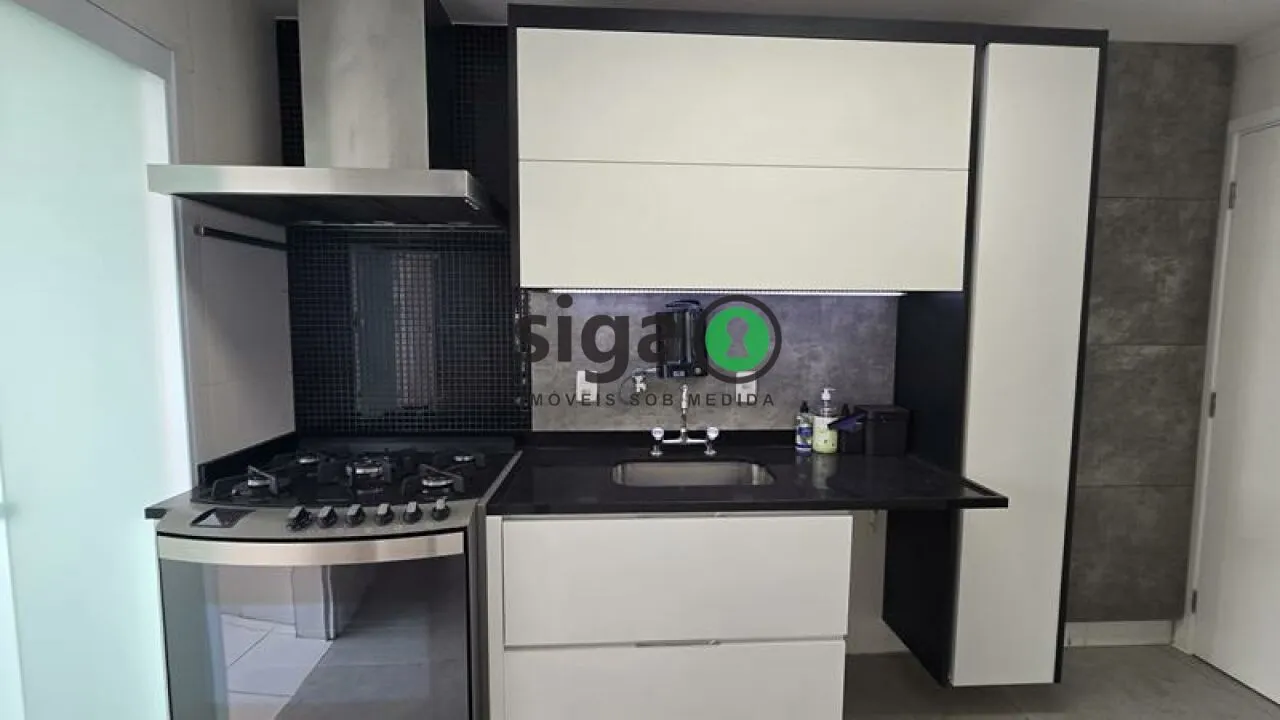 Imagem Brooklin - 105 m² - 2 dormitórios sendo 2 Suítes - Varanda Gourmet - Pronto para Morar