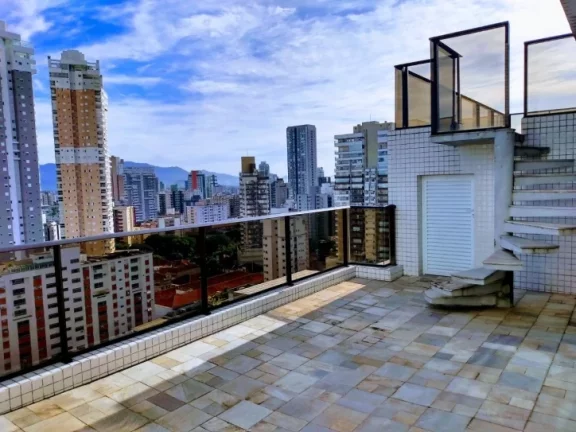 Imagem Cobertura Duplex Alto Padrão 5Qts 1St 3Vgs Vista Mar Gonzaga