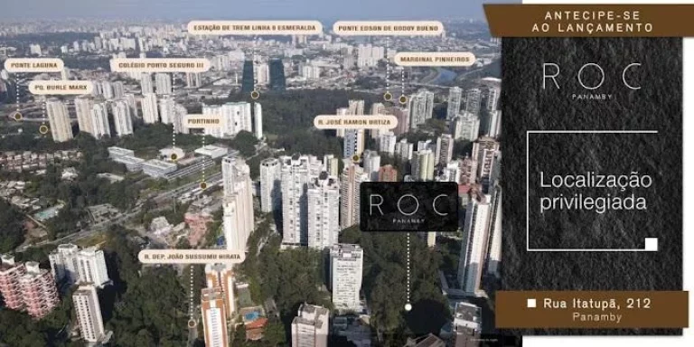 Imagem ROC PANAMBY - DITOLVO - Apto 55m², 1 suíte, localizado em um dos bairros mais procurados de SP!