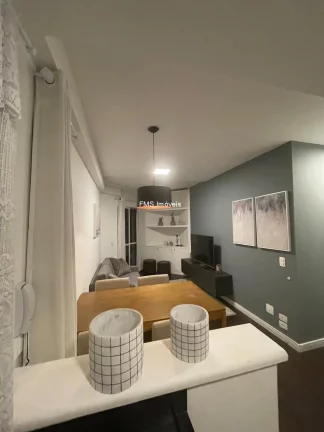 Imagem Apartamento para locação no Itaim Bibi, com 1 suíte, 2 banheiros, 1 vaga