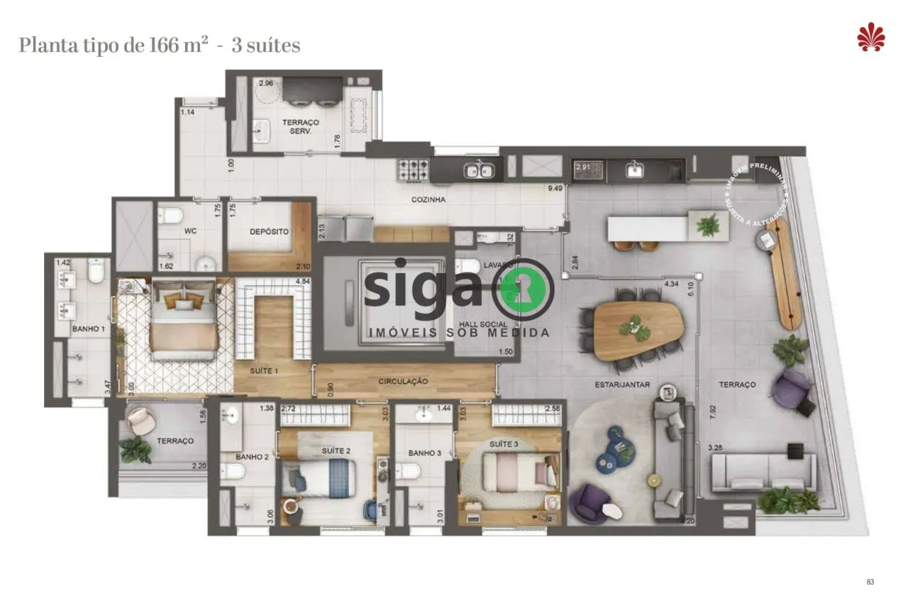 Imagem Apartamento para venda na Chácara Santo Antônio, São Paulo SP