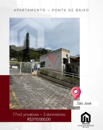 Imagem Apartamento 3 dorm à venda – Ponta de Baixo, São José sc Brasil