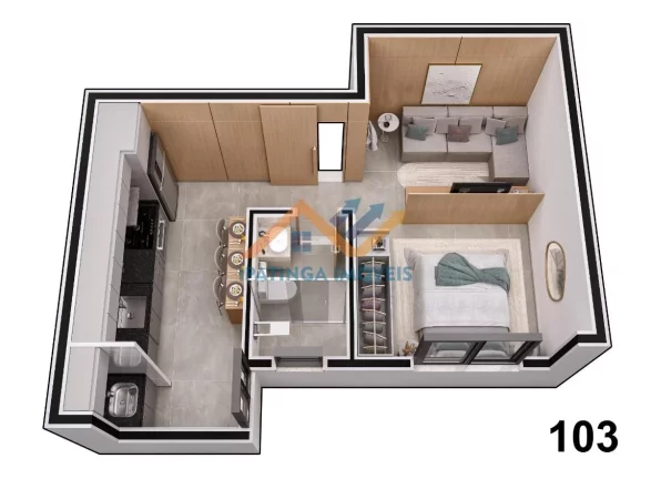 Imagem Apartamento Studio no bairro Horto em Ipatinga