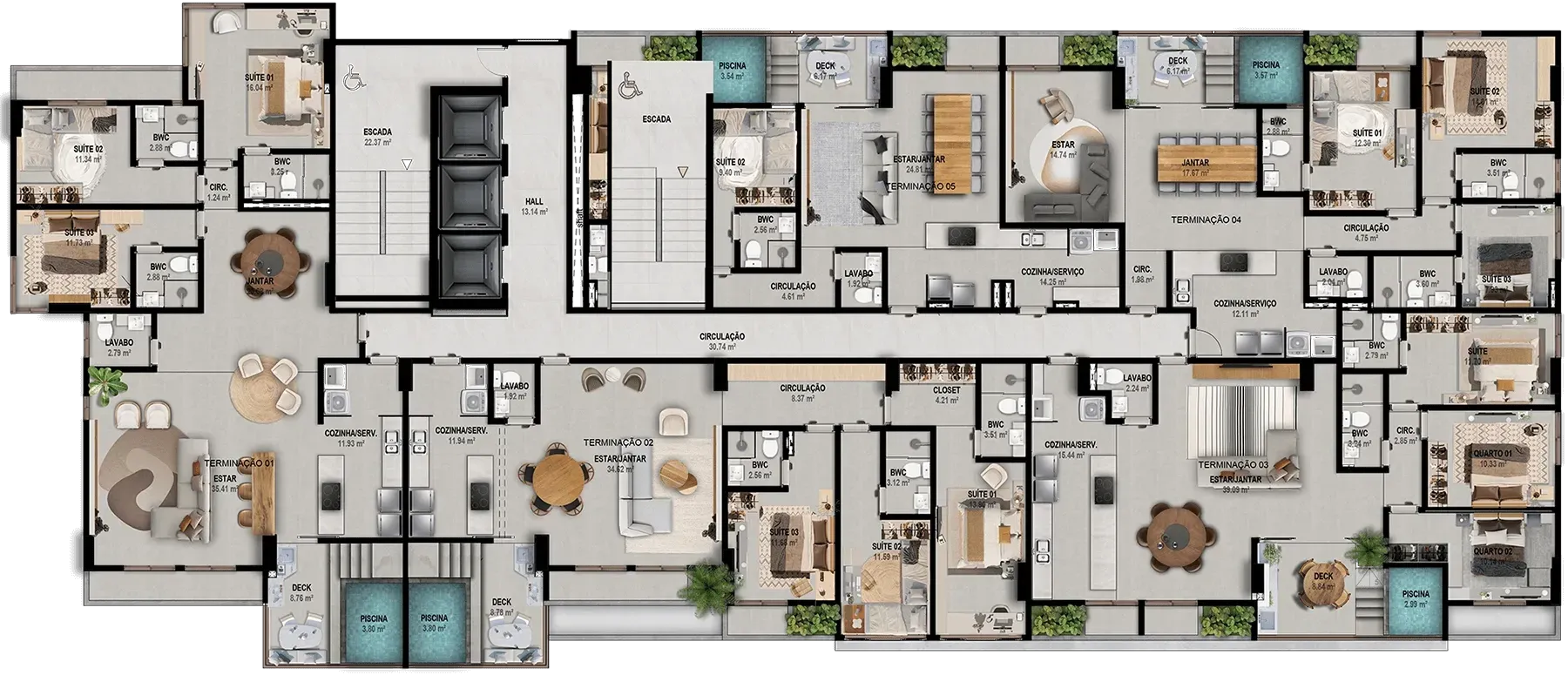 Imagem Apartamento com 1 Quarto à Venda, 49,13 m² em Mangabeiras - Maceió
