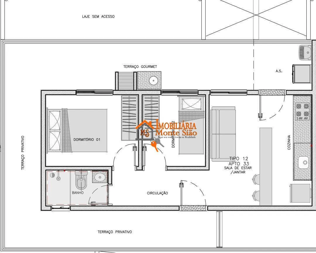 Imagem Apartamento Garden com 2 dormitórios à venda, 67 m² por R$ 359.900 - Vila Constança - São Paulo/SP