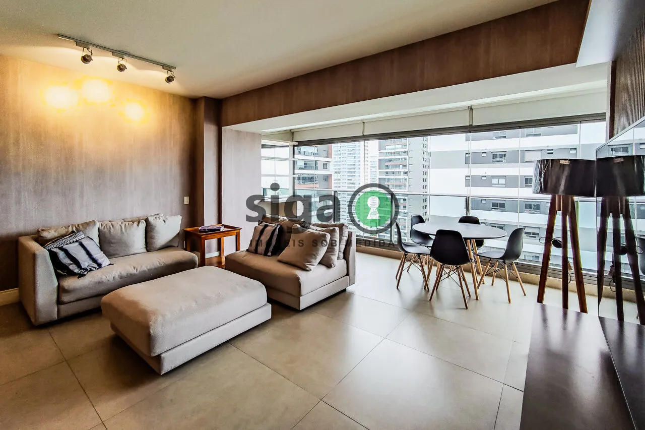 Foto do imóvel Apartamento para locação e venda com 1 suíte e 2 vagas - Brooklin
