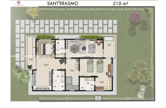 Imagem Jardins de Murano - Casas duplex em Alto Padrão no Eus?(C)bio