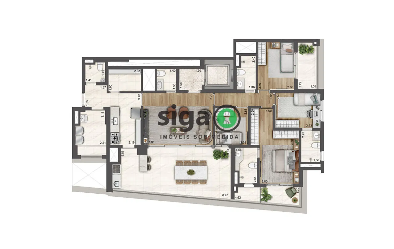 Imagem Apartamento a venda no BROOKLIN com 4 quartos