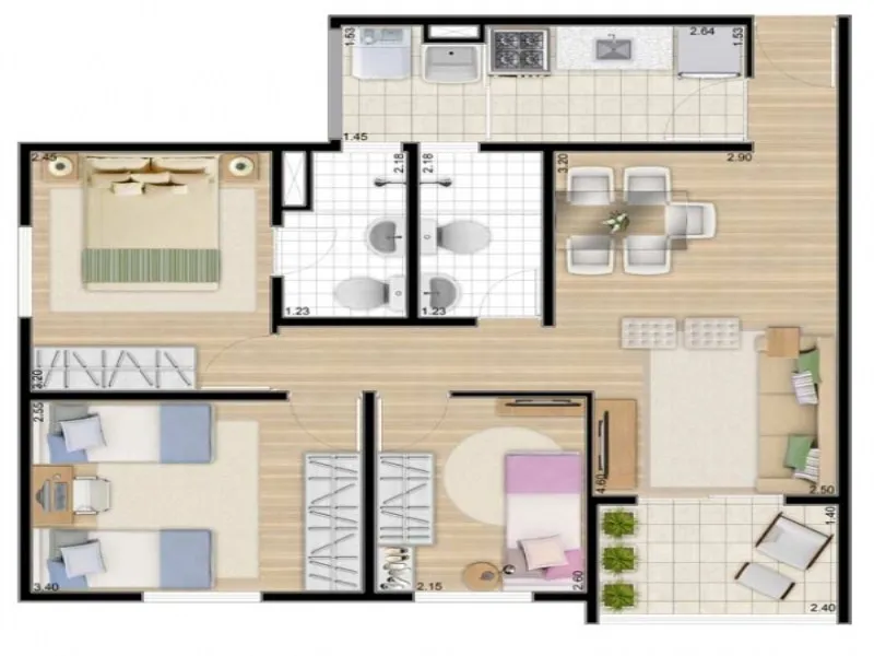 Imagem Comprar apartamento em Itaquera São Paulo SP, apartamento à venda com 3 dormitórios em Itaquera São Paulo Sp, condomínio Vida Plena Itaquera São Paulo