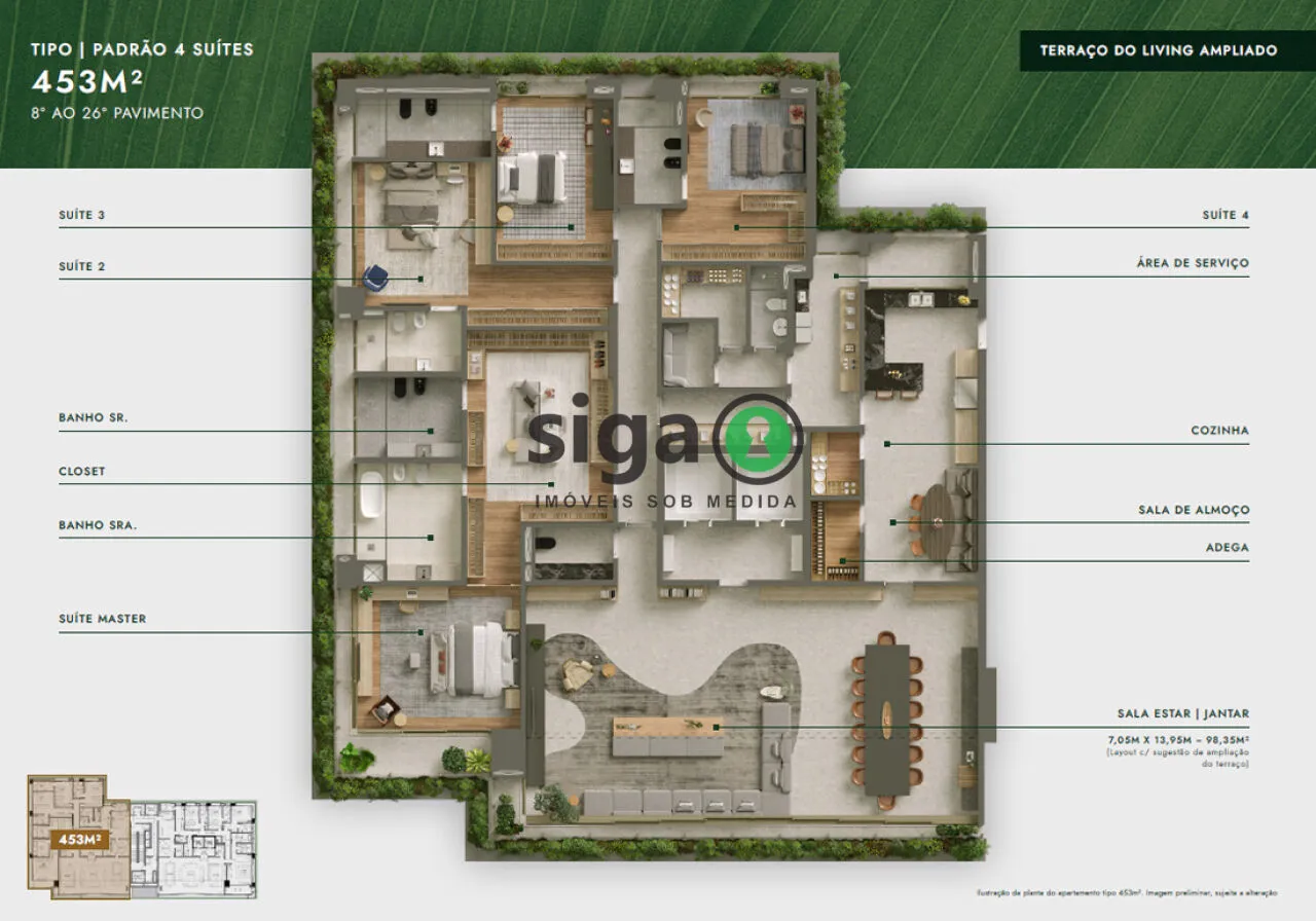 Imagem Apartamento para venda em Moema 04 suítes, São Paulo - SP