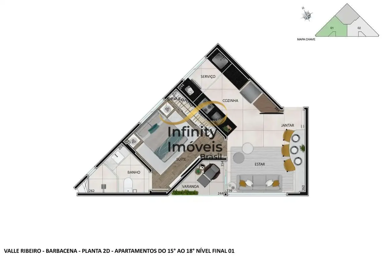 Imagem Apartamento à venda no bairro Santo Agostinho - Belo Horizonte/MG