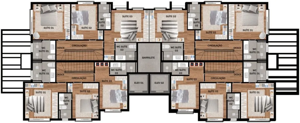 Imagem APARTAMENTO RESIDENCIAL em Curitiba - PR, Boa Vista