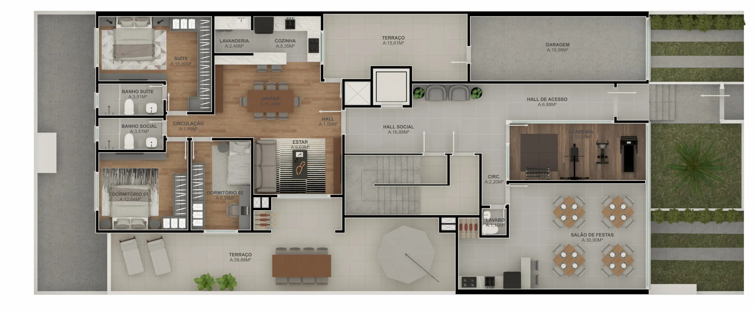 Imagem Apartamento à venda em Caxias do Sul, Santa Catarina, com 3 quartos, 96.62m2