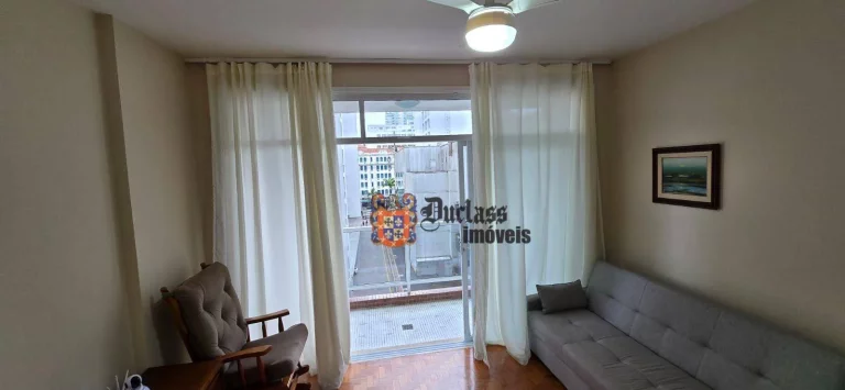 Imagem Apartamento com 2 dormitórios à venda, 85 m² por R$ 595.000,00 - Gonzaga - Santos/SP