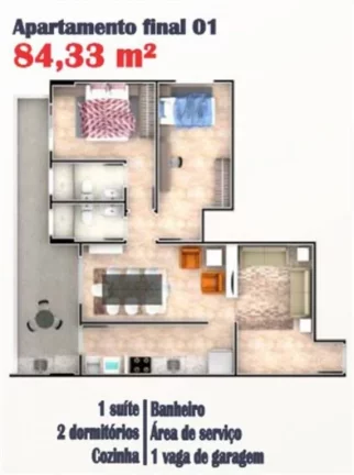 Imagem APARTAMENTO NO CAIÇARA PAGAMENTO SOMENTE A VISTA COM 2 DORMITÓRIOS E 1 SUÍTE!!!