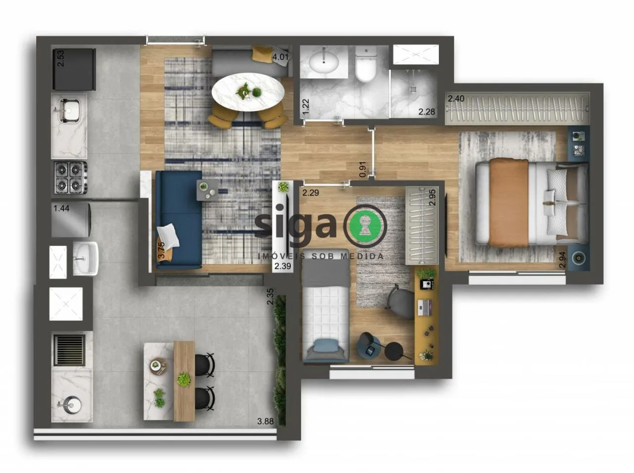 Imagem Apartamento à venda 2 quartos -suíte+vaga Chácara klabin-METRÔ-Vila mariana
