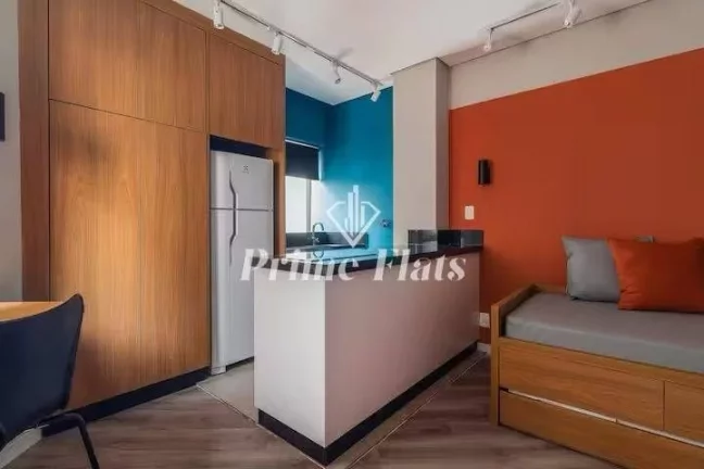 Imagem Flat disponível para venda no Hotel Hampton Park, com 31m², 1 dormitório e 1 vaga