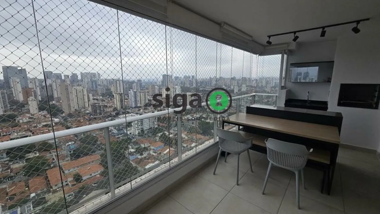 Imagem Brooklin - 105 m² - 2 dormitórios sendo 2 Suítes - Varanda Gourmet - Pronto para Morar