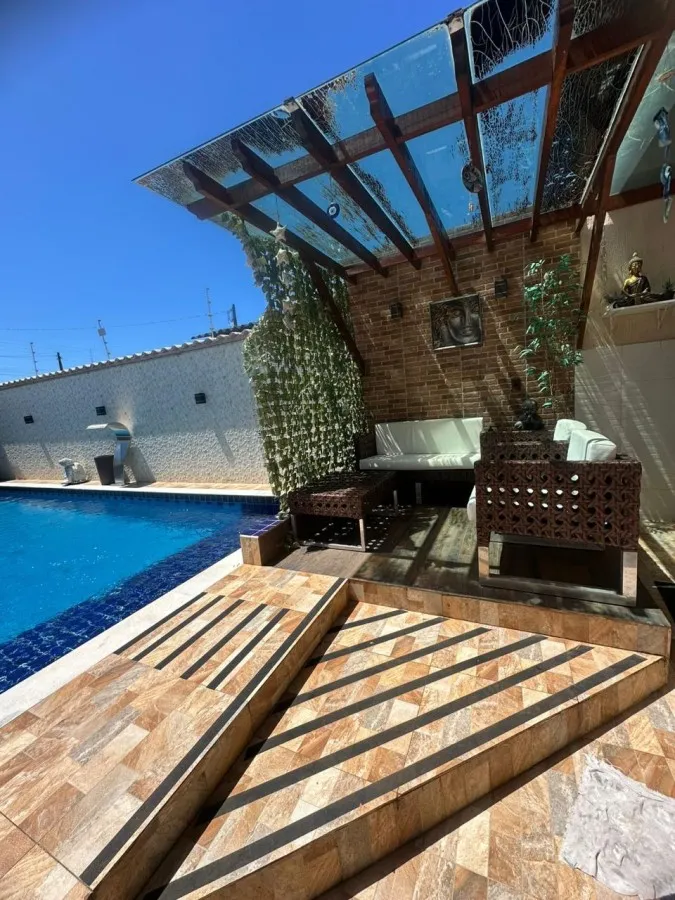 Foto do imóvel Casa para Venda em Itanhaém, Jardim Suarão (Praia), 3 dormitórios, 2 suítes, 2 banheiros, 3 vagas
