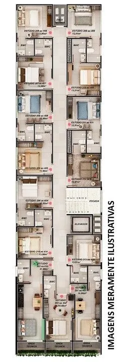 Imagem Flat mobiliado no Bessa com vista mar, piscina e garagem. Excelente para investir ou morar perto da praia.