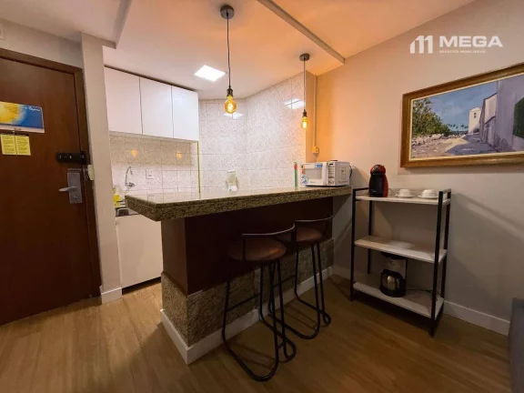 Imagem Apartamento com 1 dormitório para alugar, 48 m² por R$ 4.121,67/mês - Praia da Costa - Vila Velha/ES